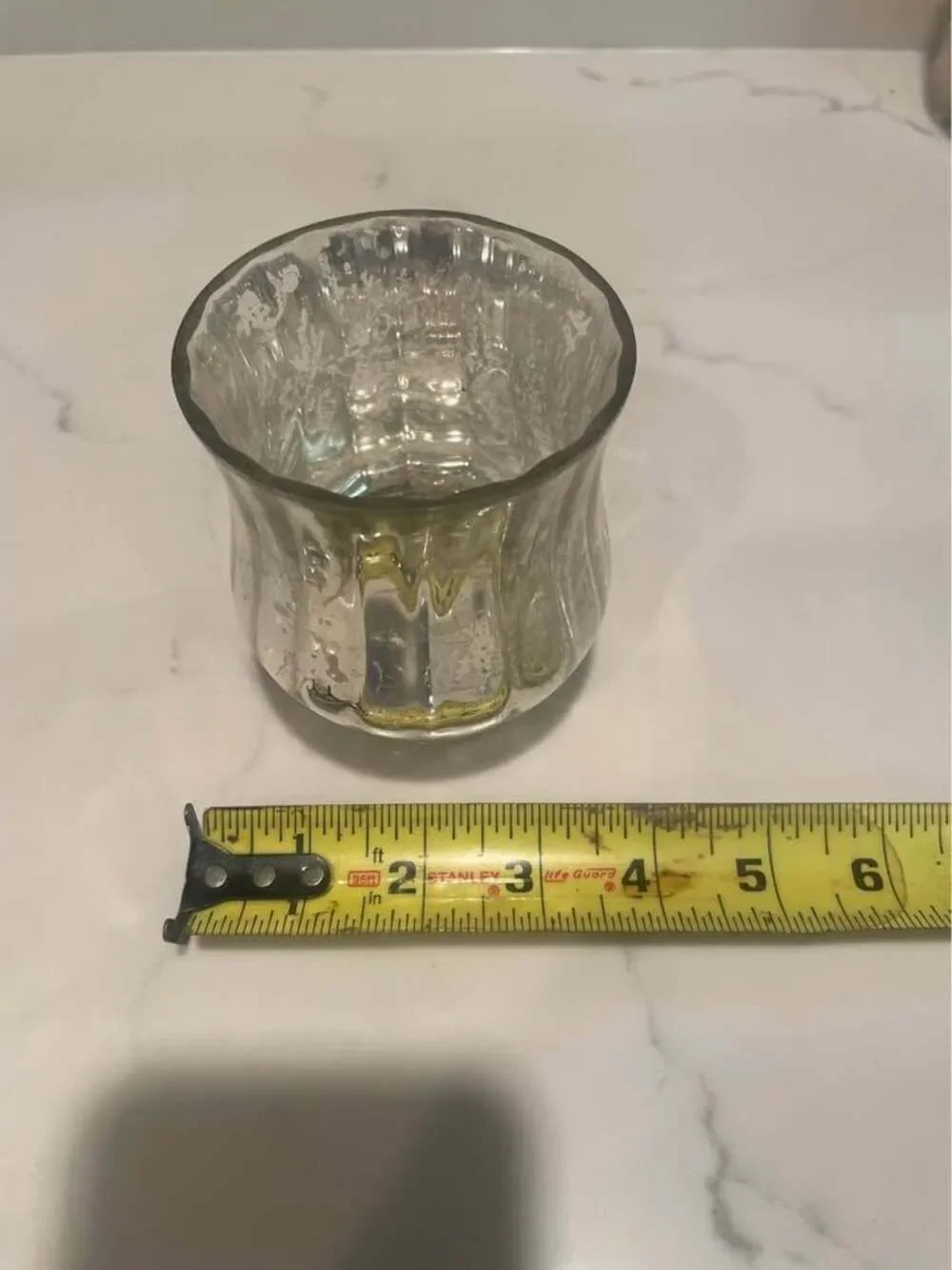 $12 OBO Vintage Mercury Venus Jars Glass Votive candle holders set of 4